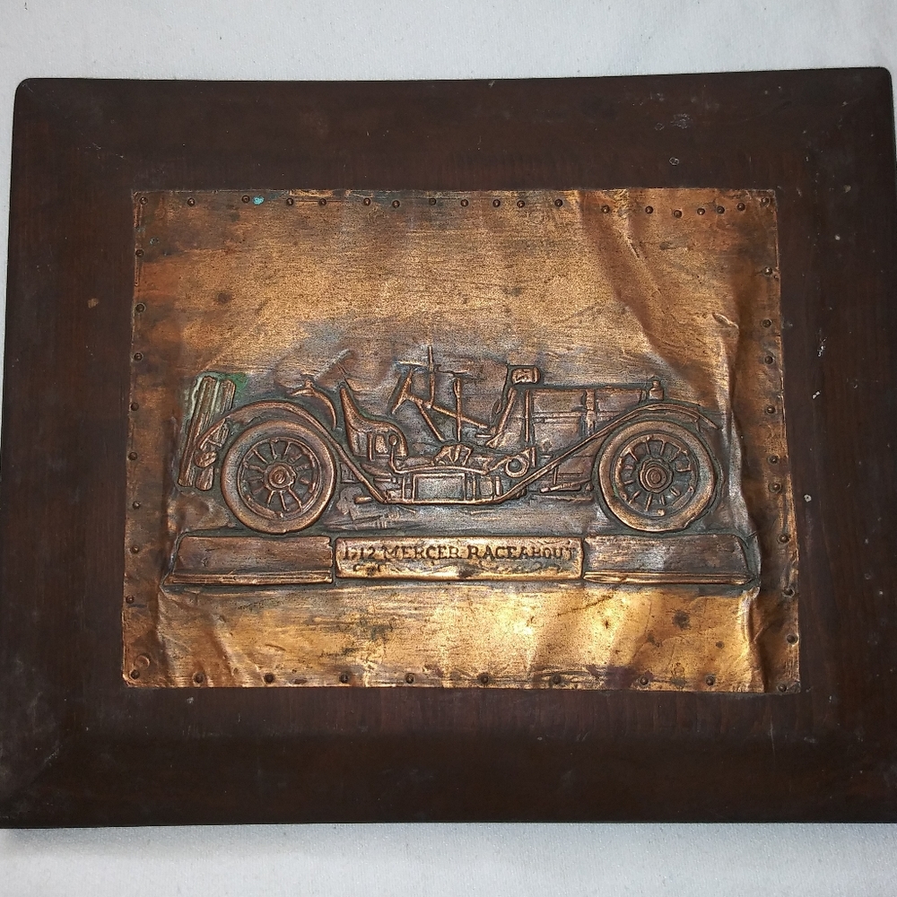 Vintage Stamped Pressed Copper 1912 Mercer Raceabout Picture